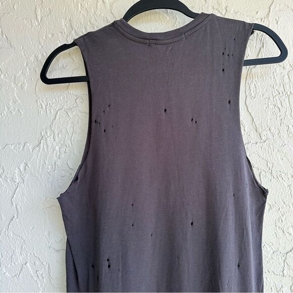 DAYDREAMER Tank Women Small Flag Tongue Tank Distressed Coal - Picture 13 of 13